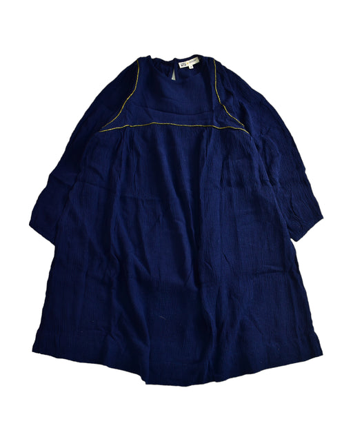 A Navy Long Sleeve Dresses from Bonpoint in size 10Y for girl. (Front View)