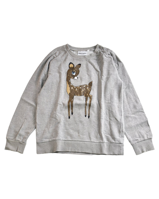 A Grey Crewneck Sweatshirts from Mini Rodini in size 9Y for girl. (Front View)