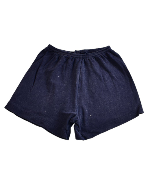 A Navy Shorts from Petit Bateau in size 6T for girl. (Front View)