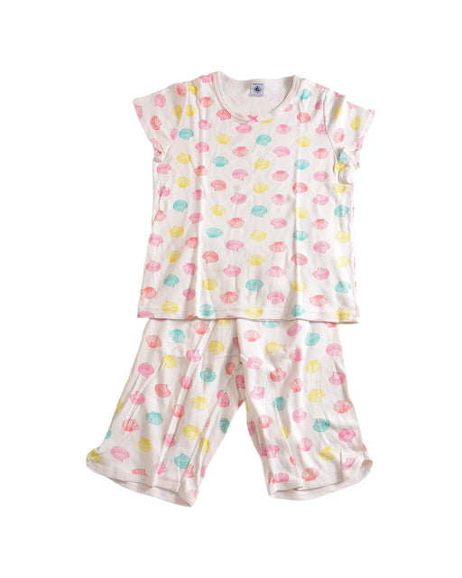 A Pink Pyjama Sets from Petit Bateau in size 10Y for girl. (Front View)