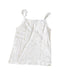 A White Sleeveless Tops from Petit Bateau in size 10Y for girl. (Back View)