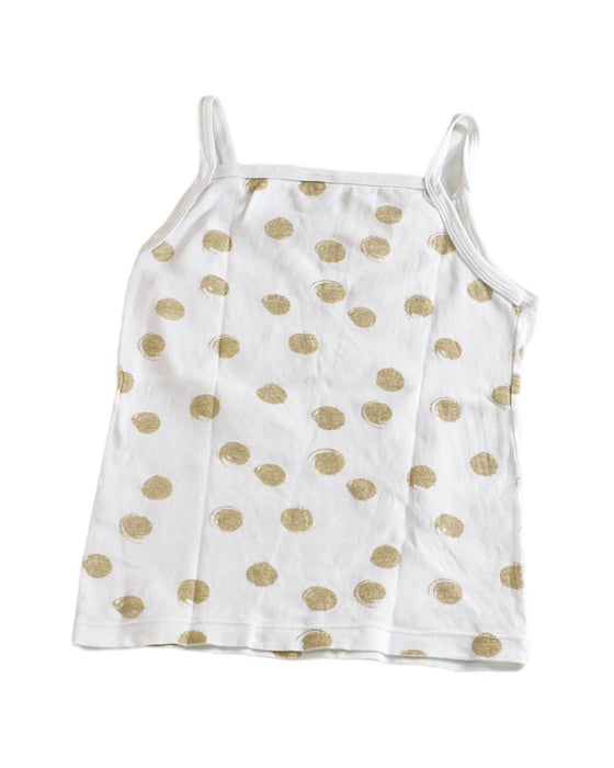 A White Sleeveless Tops from Petit Bateau in size 10Y for girl. (Back View)