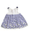 A Blue Sleeveless Dresses from Mayoral in size 6-12M for girl. (Back View)