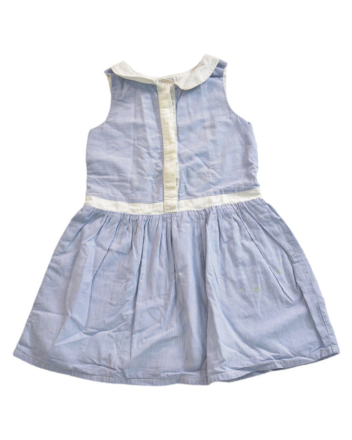 A White Sleeveless Dresses from Cyrillus in size 4T for girl. (Front View)