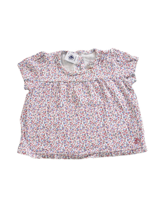 A Multicolour Short Sleeve Tops from Petit Bateau in size 3-6M for girl. (Front View)