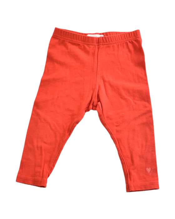 A Red Leggings from Catimini in size 6-12M for girl. (Front View)