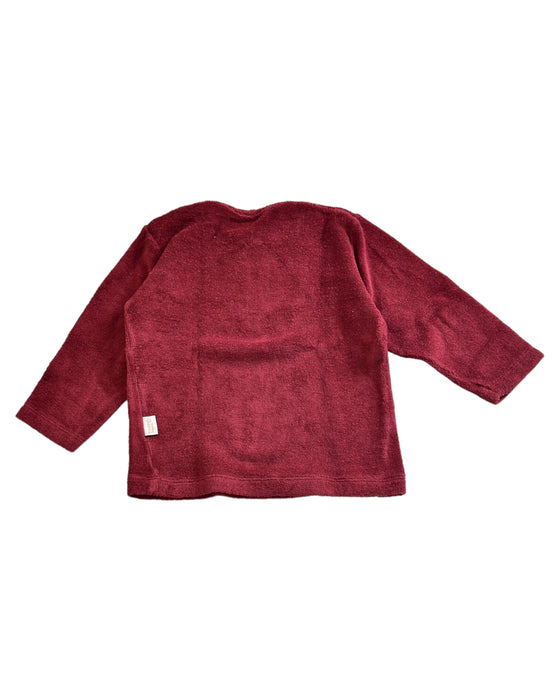 A Red Crewneck Sweatshirts from Poudre Organic in size 6-12M for girl. (Back View)