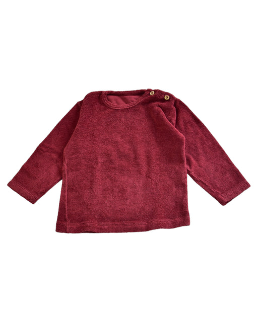 A Red Crewneck Sweatshirts from Poudre Organic in size 6-12M for girl. (Front View)