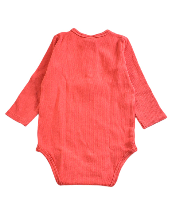 A Red Rompers from Seed in size 6-12M for girl. (Back View)