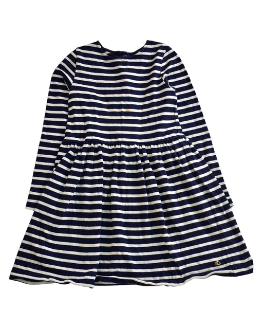 A White Long Sleeve Dresses from Petit Bateau in size 10Y for girl. (Front View)