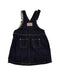 A Black Overall Dresses from Petit Bateau in size 18-24M for girl. (Back View)