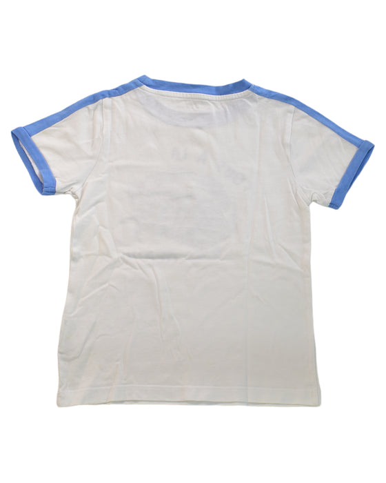 A White Short Sleeve T Shirts from Monoprix in size 5T for boy. (Back View)