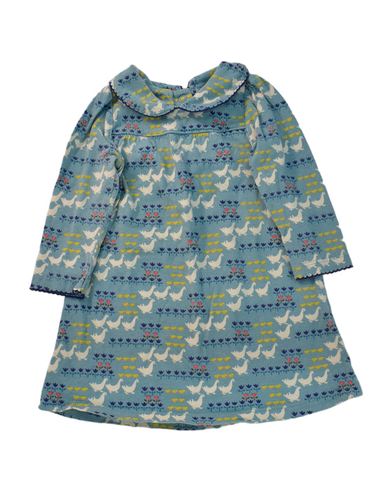 A Teal Long Sleeve Dresses from Boden in size 6-12M for girl. (Front View)