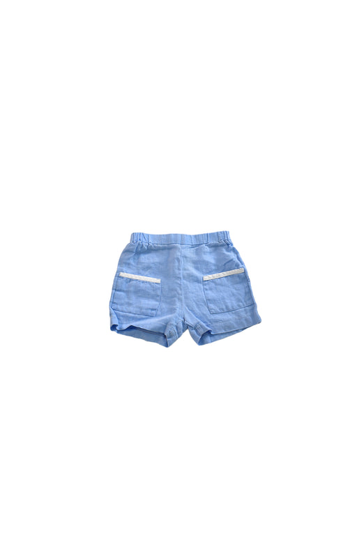 A Blue Shorts from La Stupenderia in size 6-12M for girl. (Front View)