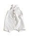 A White Sleeveless Jumpsuits from Bout'Chou in size 3-6M for girl. (Back View)