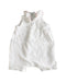 A White Sleeveless Jumpsuits from Bout'Chou in size 3-6M for girl. (Front View)