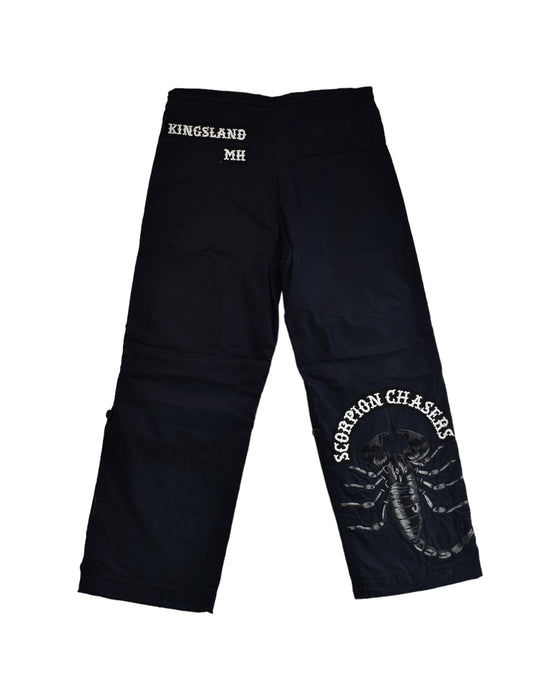 A Black Casual Pants from Maharishi in size 6T for boy. (Back View)