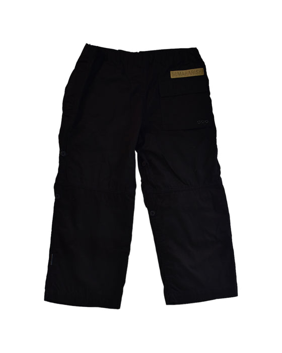 A Black Casual Pants from Maharishi in size 6T for boy. (Back View)