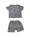 A Grey Shorts Sets from Turtle Dove London in size 6-12M for girl. (Back View)