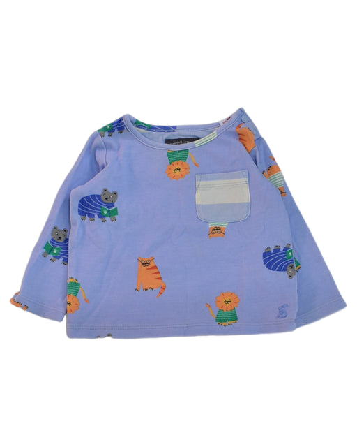 A Blue Long Sleeve Tops from Joules in size 3-6M for neutral. (Front View)