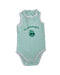 A Green Bodysuits from DPAM in size 0-3M for neutral. (Front View)