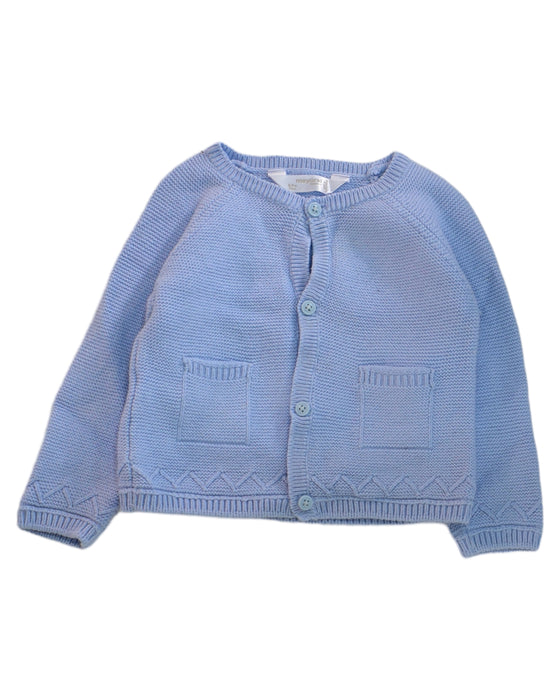 A Blue Cardigans from Mayoral in size 6-12M for girl. (Front View)