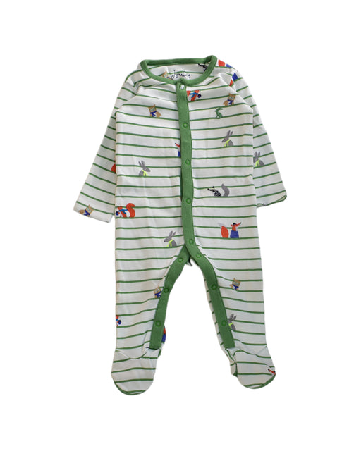 A White Long Sleeve Jumpsuits from Joules in size 3-6M for neutral. (Front View)