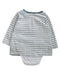 A White Rompers from Purebaby in size 3-6M for neutral. (Back View)