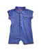 A Blue Short Sleeve Rompers from Chateau de Sable in size 3-6M for girl. (Front View)