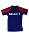 A Blue Rash Guards from Kellett School in size 14Y for neutral. (Front View)