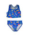 A Blue Bikinis from Boden in size 11Y for girl. (Front View)