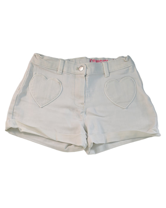 A White Shorts from Crewcuts in size 12Y for girl. (Front View)