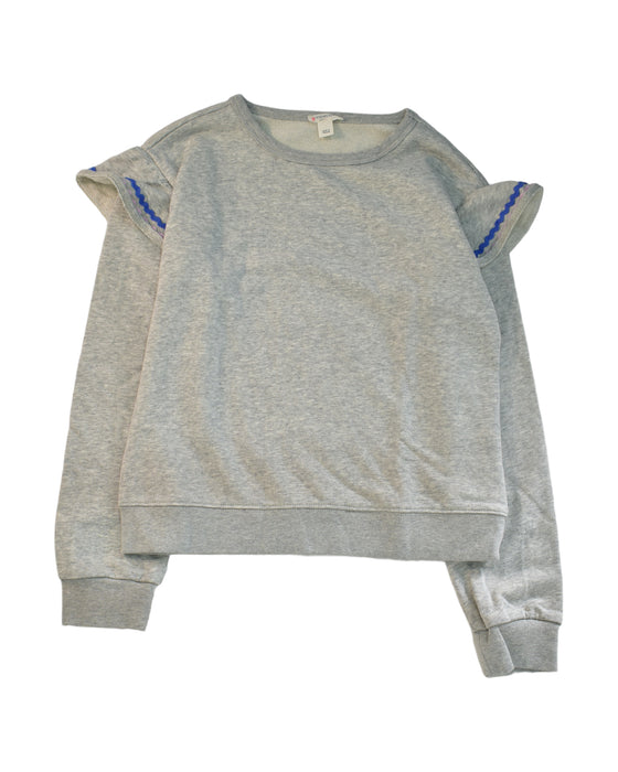 A Grey Crewneck Sweatshirts from Crewcuts in size L for girl. (Front View)