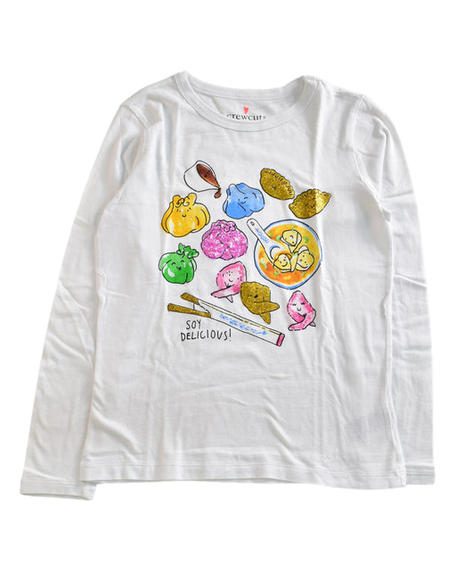 A White Long Sleeve Tops from Crewcuts in size 10Y for neutral. (Front View)