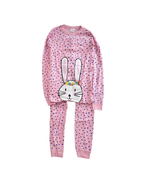 A Pink Pyjama Sets from Hanna Andersson in size 12Y for girl. (Front View)