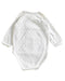 A White Long Sleeve Bodysuits from Bout'Chou in size 0-3M for neutral. (Back View)