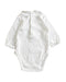 A White Long Sleeve Bodysuits from Bout'Chou in size 0-3M for neutral. (Back View)