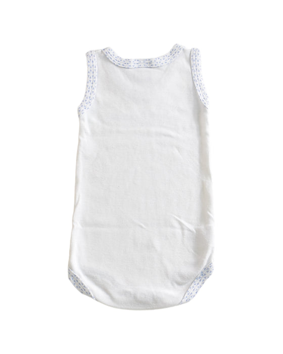 A White Long Sleeve Bodysuits from Petit Bateau in size 0-3M for boy. (Back View)