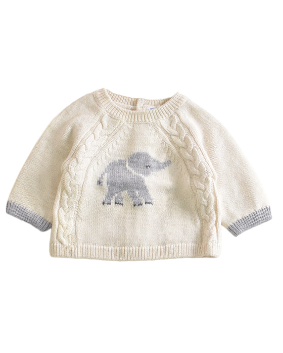 A Beige Knit Sweaters from Jacadi in size 0-3M for neutral. (Front View)