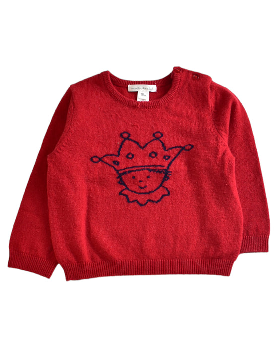 A Red Knit Sweaters from Marie Chantal in size 12-18M for neutral. (Front View)