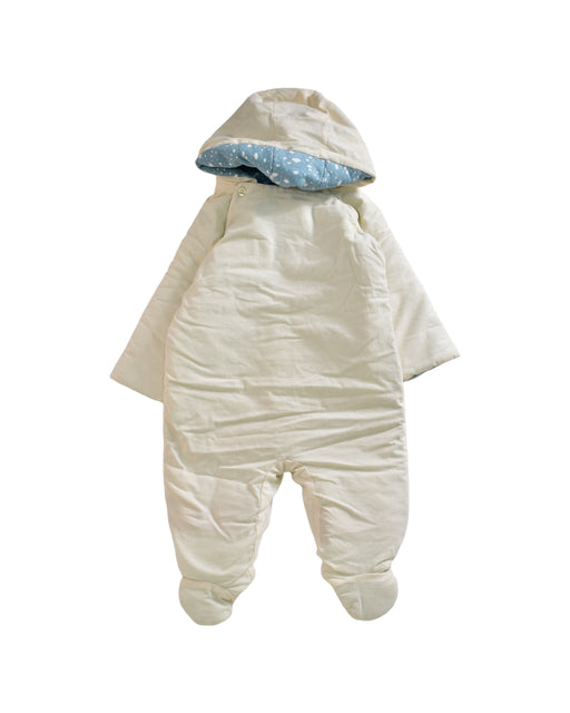 A White Long Sleeve Jumpsuits from CdeC in size 6-12M for neutral. (Front View)