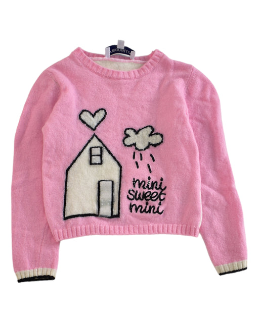 A Pink Crewneck Sweatshirts from Simonetta in size 3T for girl. (Front View)