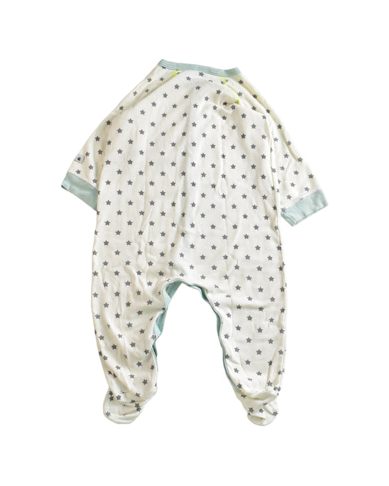 A White Long Sleeve Jumpsuits from Petit Bateau in size 6-12M for neutral. (Back View)