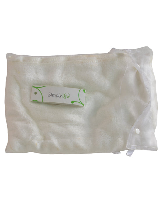 A White Towels from Simply Life in size O/S for neutral. (Front View)