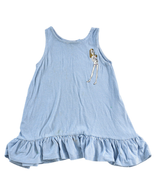 A Blue Sleeveless Dresses from Petit Bateau in size 12-18M for girl. (Front View)