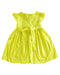 A Yellow Short Sleeve Dresses from Petit Bateau in size 12-18M for girl. (Back View)