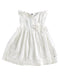 A White Short Sleeve Dresses from Petit Bateau in size 12-18M for girl. (Front View)