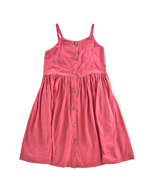 A Pink Sleeveless Dresses from Chateau de Sable in size 10Y for girl. (Front View)