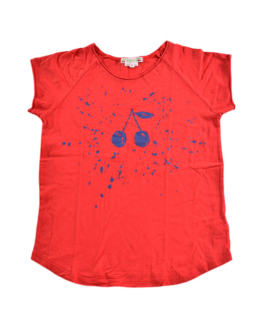 A Red Short Sleeve T Shirts from Bonpoint in size 10Y for girl. (Front View)