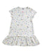 A White Short Sleeve Dresses from Petit Bateau in size 6T for girl. (Front View)